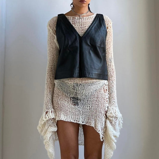 LEATHER VEST
